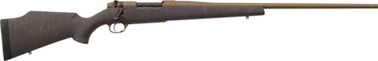 Weatherby Mark V Weathermark Bronze 257 Weatherby Mag, 26″ Burnt Bronze, Cerakote Black, Monte Carlo Stock, RH, 3rd