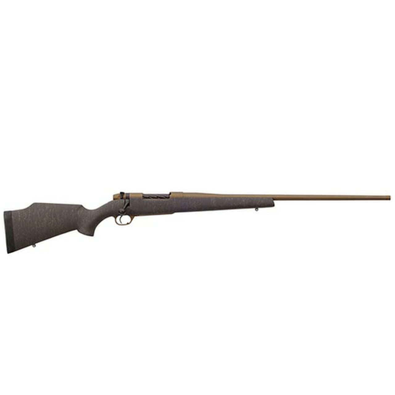 Weatherby Mark V Weathermark Bronze 300 Weatherby Mag, 26″, Burnt Bronze Cerakote Black Burnt Bronze Webbing Monte Carlo Stock, 3rd