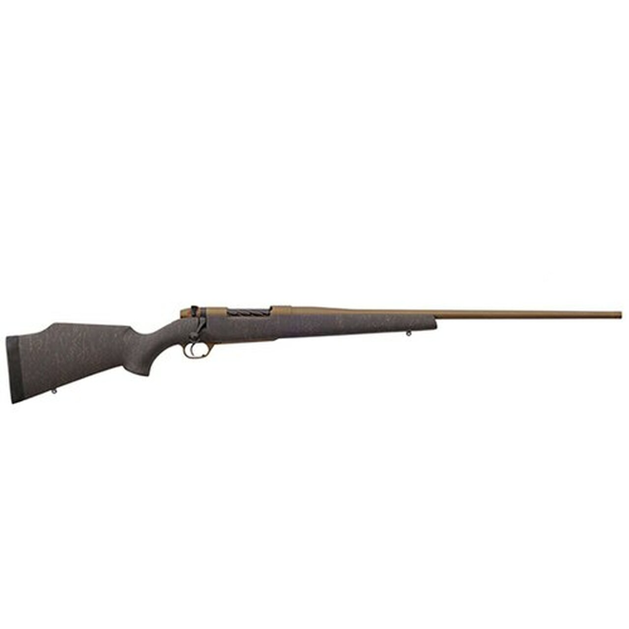 Weatherby Mark V Weathermark Bronze 6.5×300 Weatherby Mag, 26″, Burnt Bronze Cerakote Black Burnt Bronze Webbing Monte Carlo Stock, 3rd