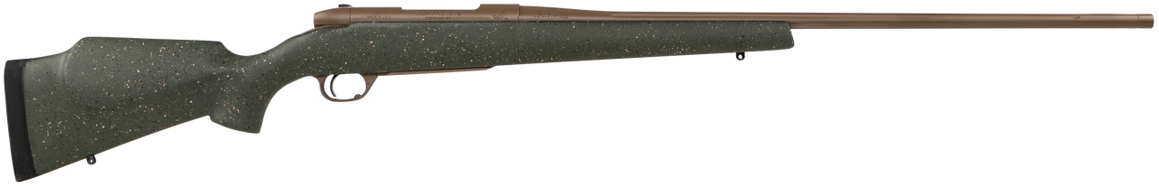 Weatherby Mark V Weathermark LT 300 Weatherby Mag, 26″ Barrel, Flat Dark Earth Cerakote Green, Monte Carlo Stock, Left Hand, 3rd
