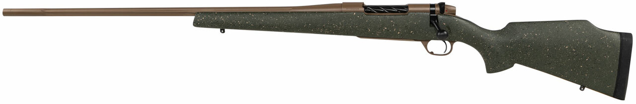 Weatherby Mark V Weathermark LT 300 Weatherby Mag, 26″ Barrel, Flat Dark Earth Cerakote Green, Monte Carlo Stock, Left Hand, 3rd