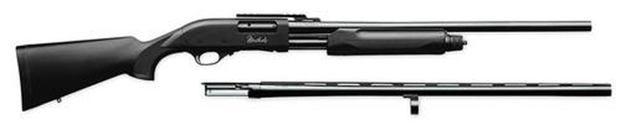 Weatherby PA-08 Synthetic Slug Gun Combo, 12 Ga, 24″ Rifled Barrel, Scope Base, 28″ Field Barrel