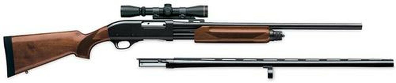 Weatherby PA-08 Upland Slug Gun Combo, 12 Ga, 24″ Rifled Barrel, Scope Base, 28″ Field Barrel, Walnut Stock