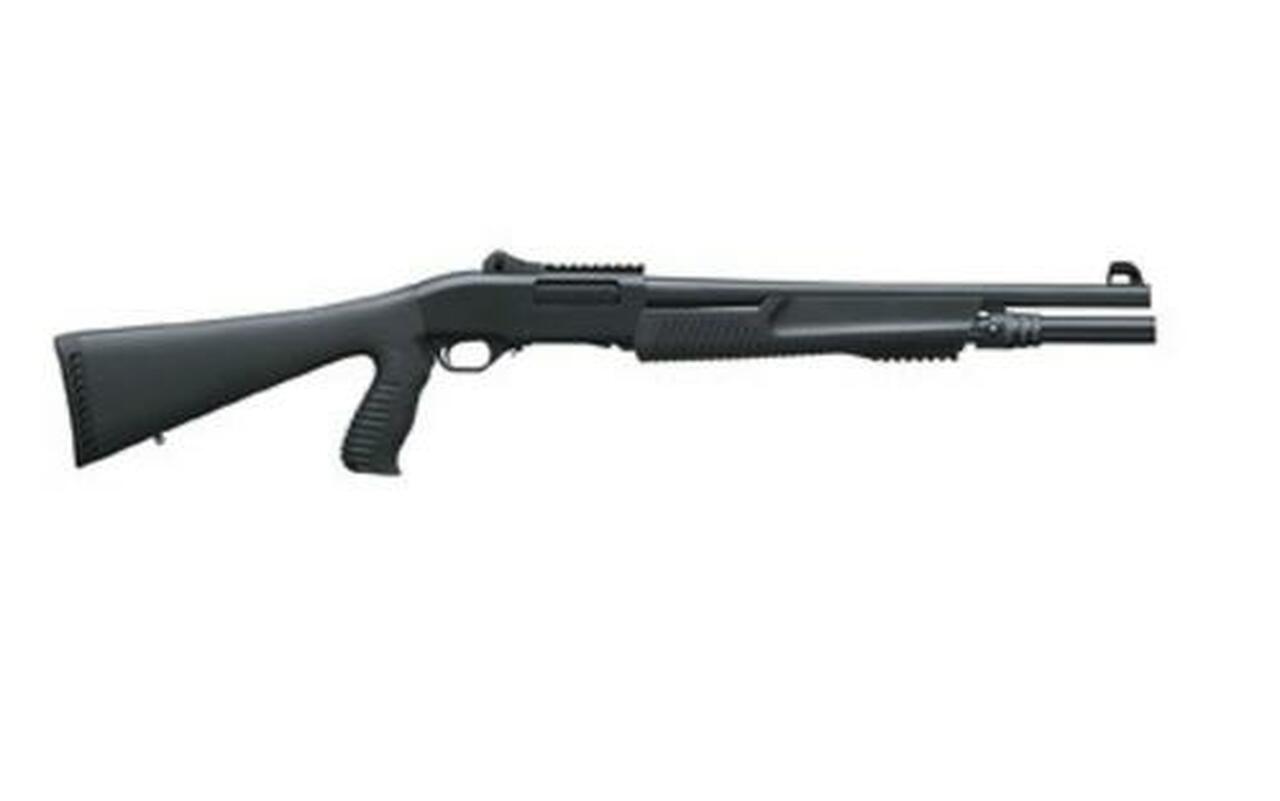Weatherby PA-459 Threat Response, 12 Ga, 18.5″, 3″ Chamber, Matte Black, Synthetic Pistol Grip Stock