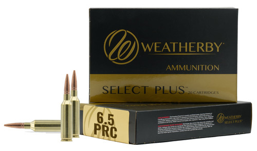 Weatherby Select Plus 6.5 PRC, 156gr, Hollow Point, 20rd Box