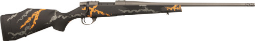 Weatherby Vanguard 308 Win, 20″ Barrel, Orange/Gray Sponge Camo, 5rd
