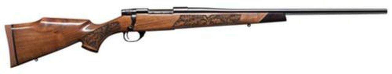 Weatherby Vanguard Lazerguard, .30-06 Sprg, 24″, Blued, Laser Carved Walnut Stock