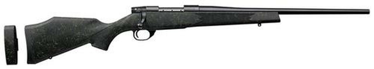Weatherby Vanguard Volt, .243 Win, 20″, Blued, Synthetic Stock, Green Webbing