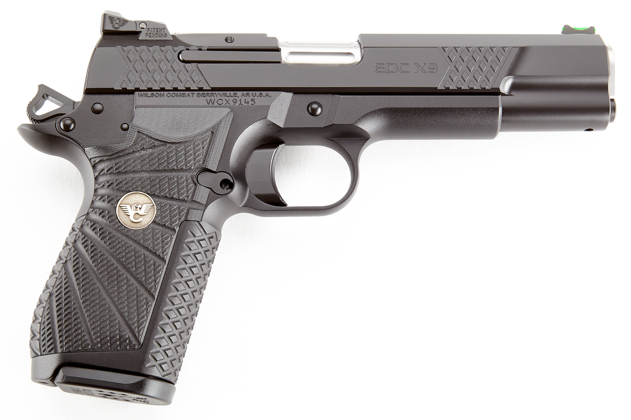 Wilson Combat 1911 EDC X9L, 9mm, 5″,, , Black Armor-Tuff Black, G10, 15 rd