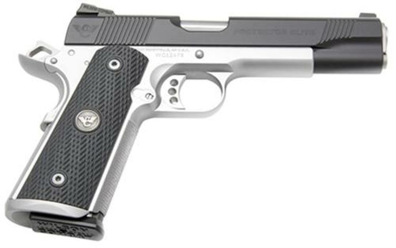 Wilson Protector Elite 45 ACP 5″ Barrel TF G10 Starburst Grips 8rd Mag