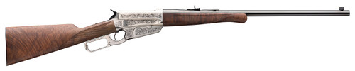 Winchester 1895 125th Anniversary 405 Winchester, 24″ Barrel, Silver Engraved Rec, Walnut Furniture, 4rd