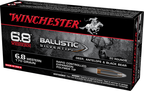 Winchester 6.8 Western, 170gr, Rapid Controlled Expansion Polymer Tip, 20rd Box