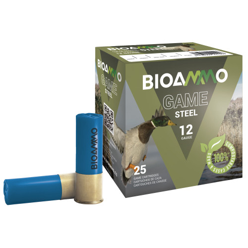 Winchester BIOAMMO 12 Ga, 2.75″, #4, 1 oz, Steel Shotshell, 25rd Box