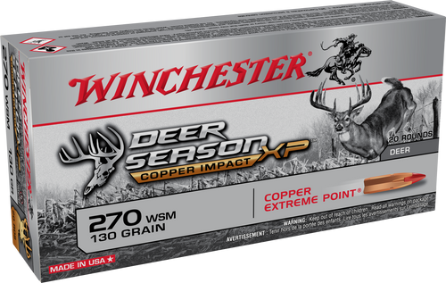 Winchester Deer Season XP 270 Winchester, 130gr, Copper Extreme Point, 20rd Box