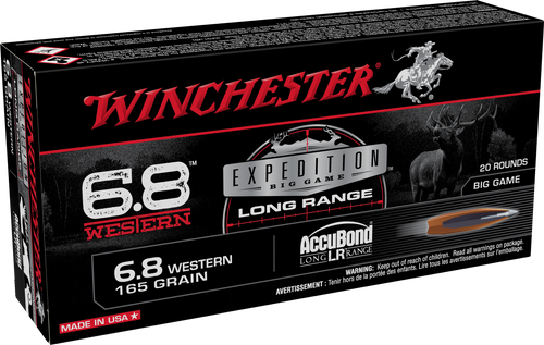 Winchester Expedition 6.8 Western, 165gr, Nosler AccuBond, 20rd Box