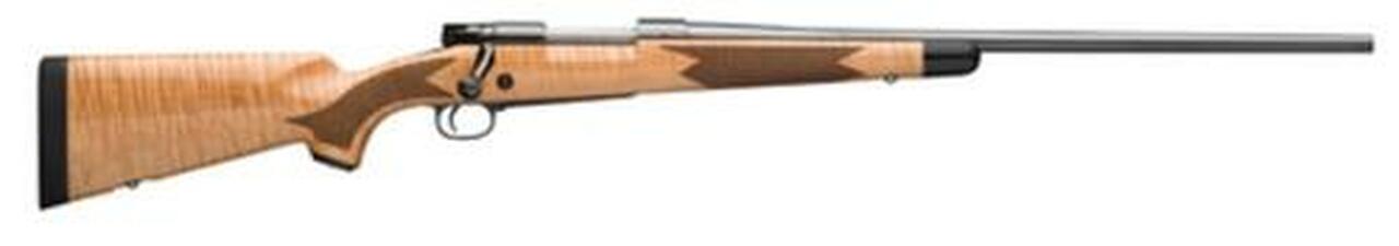 Winchester Repeating Arms M70, Bolt Action, 30-06 Springfield, 24″ Barrel, High Gloss Finish, Maple Stock, 5 Round