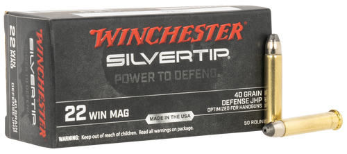 Winchester Silvertip 22 Magnum, 40gr, Hollow Point, 50rd Box