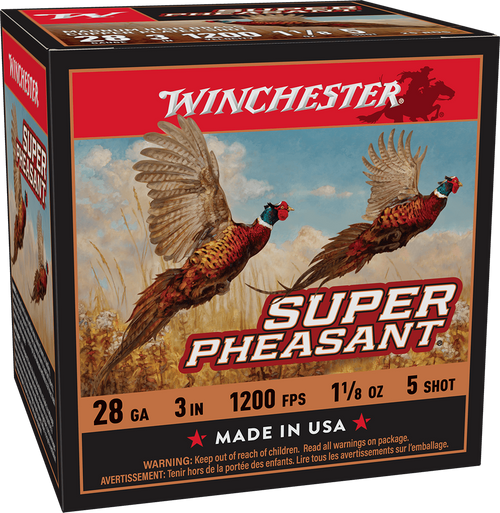 Winchester Super Pheasant 28 Ga, 3″, 1 1/8 oz, 5 Shot, 25rd Box