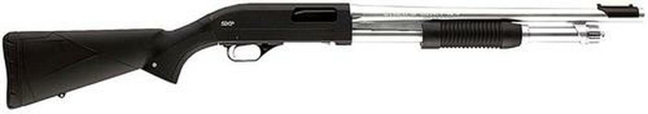 Winchester Super X Pump Marine Defender 12 Ga 18″ Hard Chrome Finish, Black Synthetic Stock