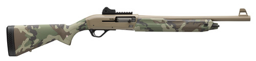 Winchester SX4 Defender 12 Ga, 3″ Chamber 18.5″ Barrel, Flat Dark Earth Rec, Woodland Camo, 4rd