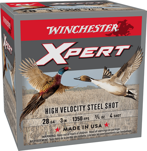 Winchester Xpert 28 Ga, 3″, 3/4 oz, 4 Shot, 10rd Box