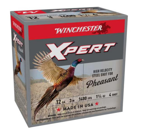 Winchester Xpert Pheasant 12 Ga, 3″ 1 1/4 oz, 4 Shot, 25rd Box