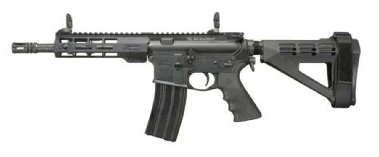 Windham AR Pistol, SB Arm Brace 7.62×39 9″ Chrome-Lined Barrel Flip Up Sights 30rd Mag