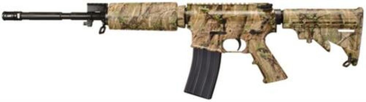 Windham Weaponry SRC – Camo 5.56 16″ M4 Profile Chrome Lined Barrel, TimberTec Hydrographic Camo 30rd Mag