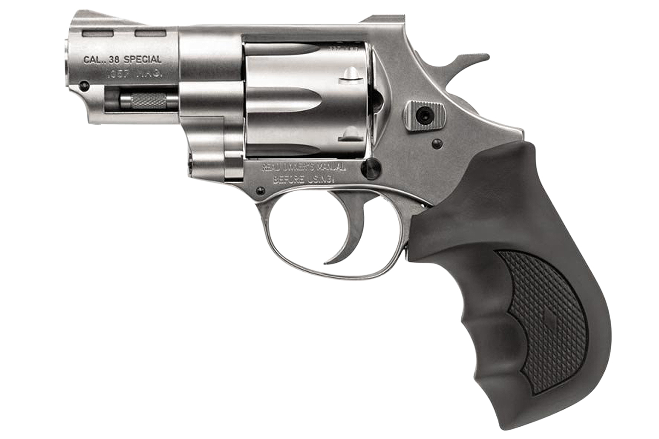 Windicator .357 Magnum DA/SA Revolver with Nickel Finish and Rubber Grip