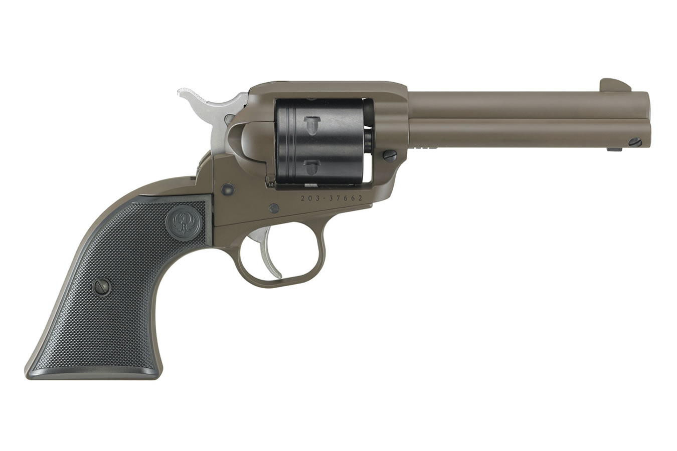 Wrangler 22LR Rimfire Revolver with Plum Brown Cerakote Finish