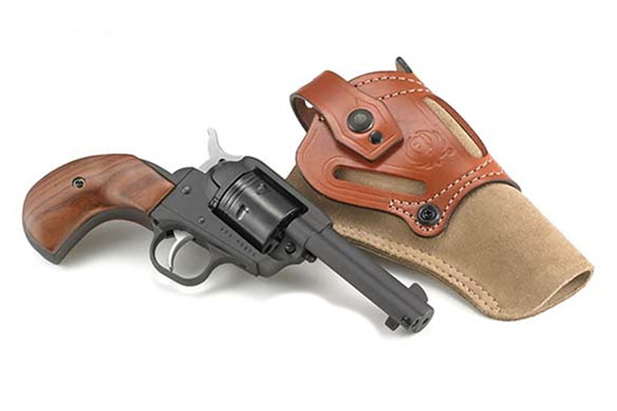 Wrangler 22LR Single-Action Revolver with Birdshead Grips and Wild Hog Holster