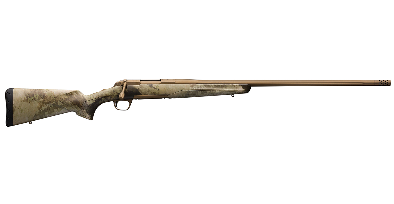 X-Bolt Hells Canyon Long Range 6.8 Western Bolt-Action Rifle with A-TACS AU Camo Stock