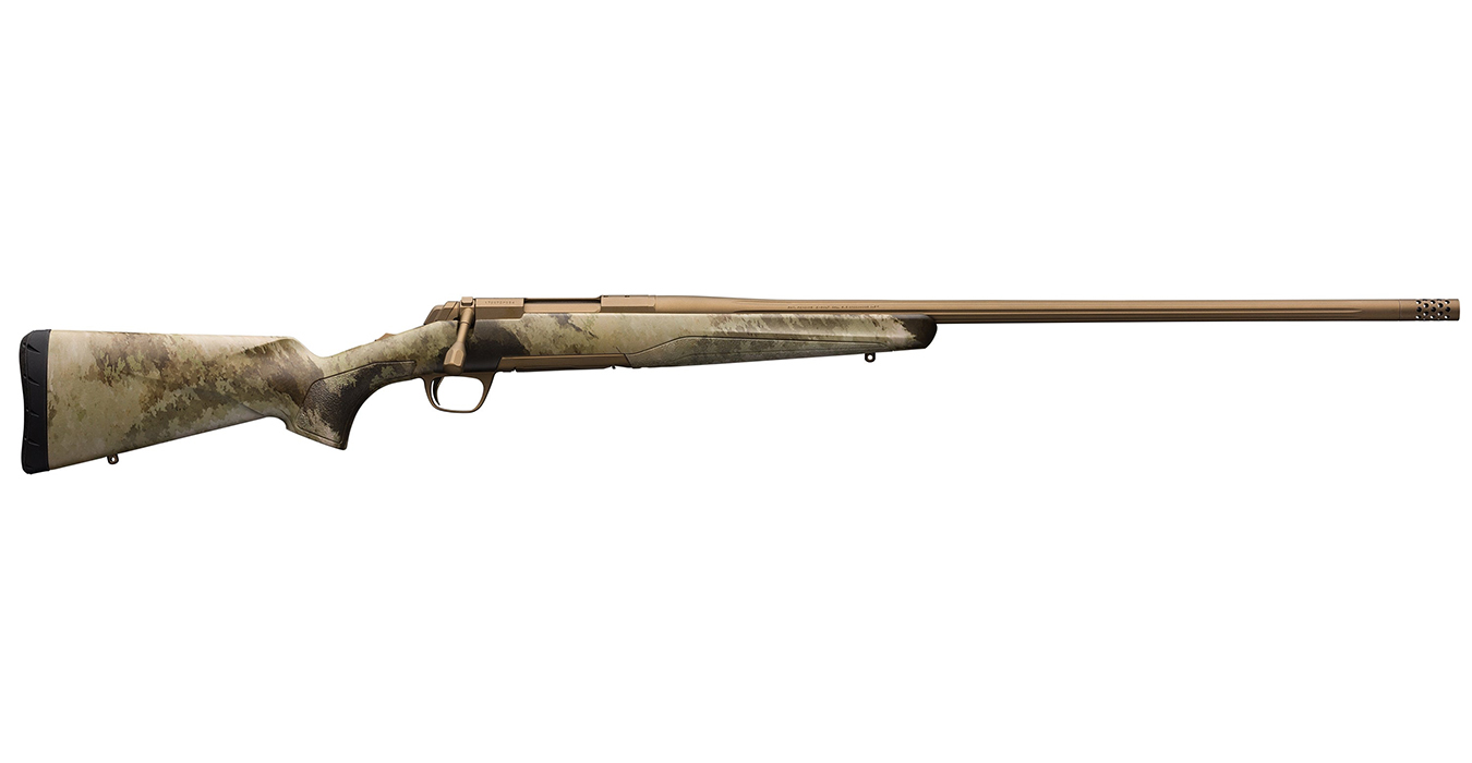 X-Bolt Hells Canyon Speed 6.5 Creedmoor Bolt-Action Rifle with A-TACS AU Stock and Burnt Bronze Cerakote Finish