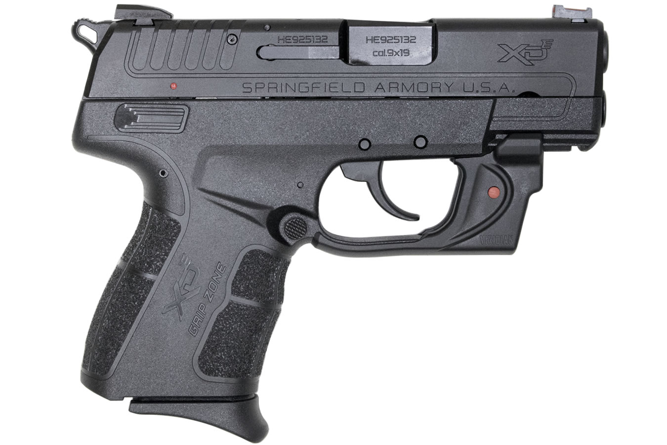 XD-E 9mm DA/SA Concealed Carry Pistol with Viridian Red Laser