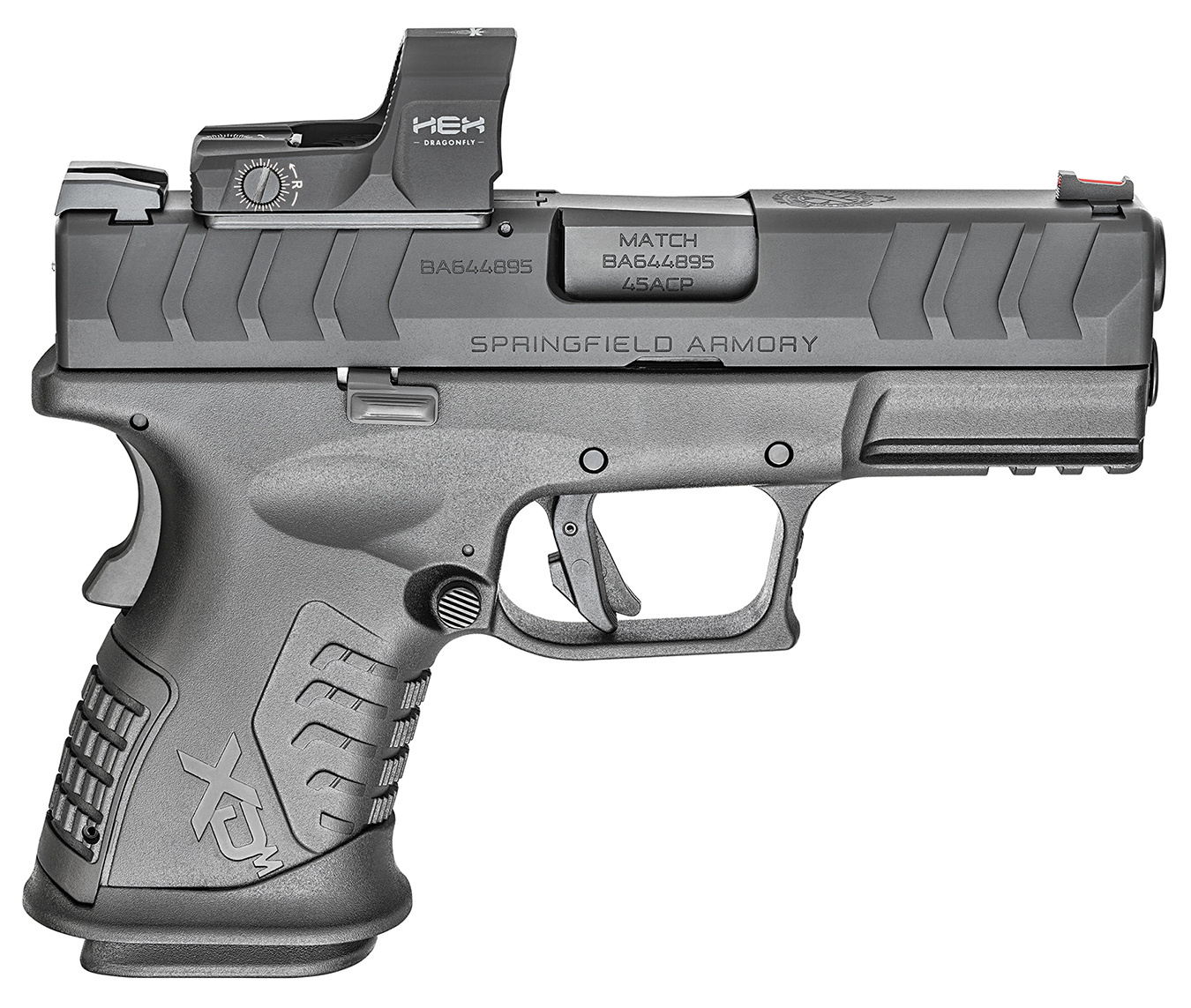 XD-M Elite Compact OSP 45 ACP Pistol with Hex Dragonfly Red Dot