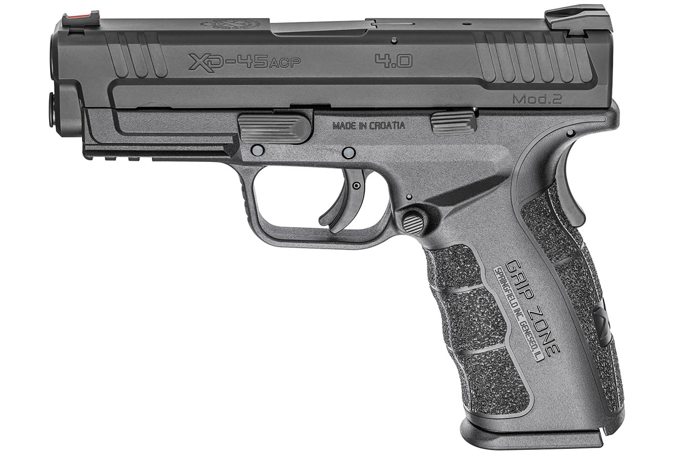 XD Mod.2 45ACP 4.0 Service Model Black Essentials Package with GripZone