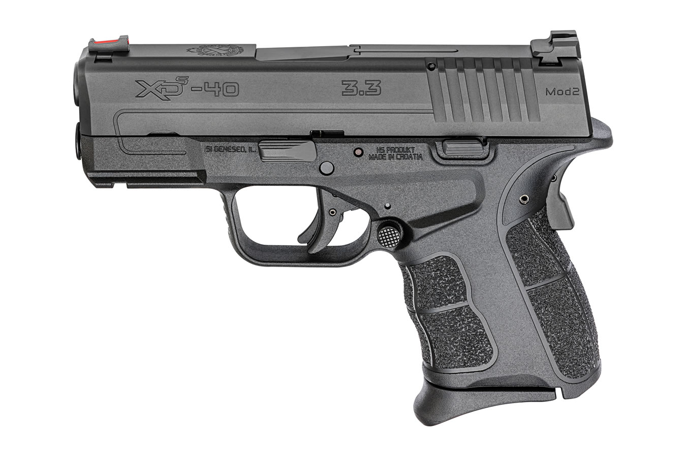 XDS Mod.2 40 S&W 3.3 Single Stack Pistol with Fiber Optic Front Sight