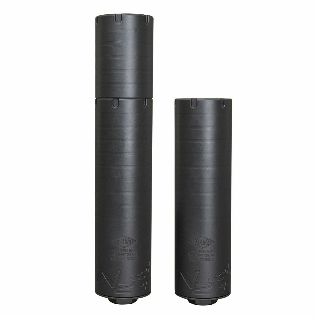 Yankee Hill Machine Nitro N20 7.62mm Suppressor, Titanium, 5.4″-7.5″ Configuration, Matte Black