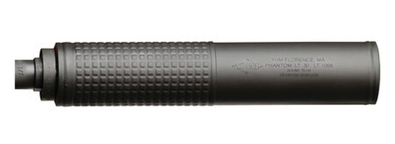 YHM Stainless Q.D. Phantom LT .30 Caliber Suppressor With Muzzle Brake Mount 7.625 Inches Matte Black 1/2-28 TPI – All NFA Rules Apply
