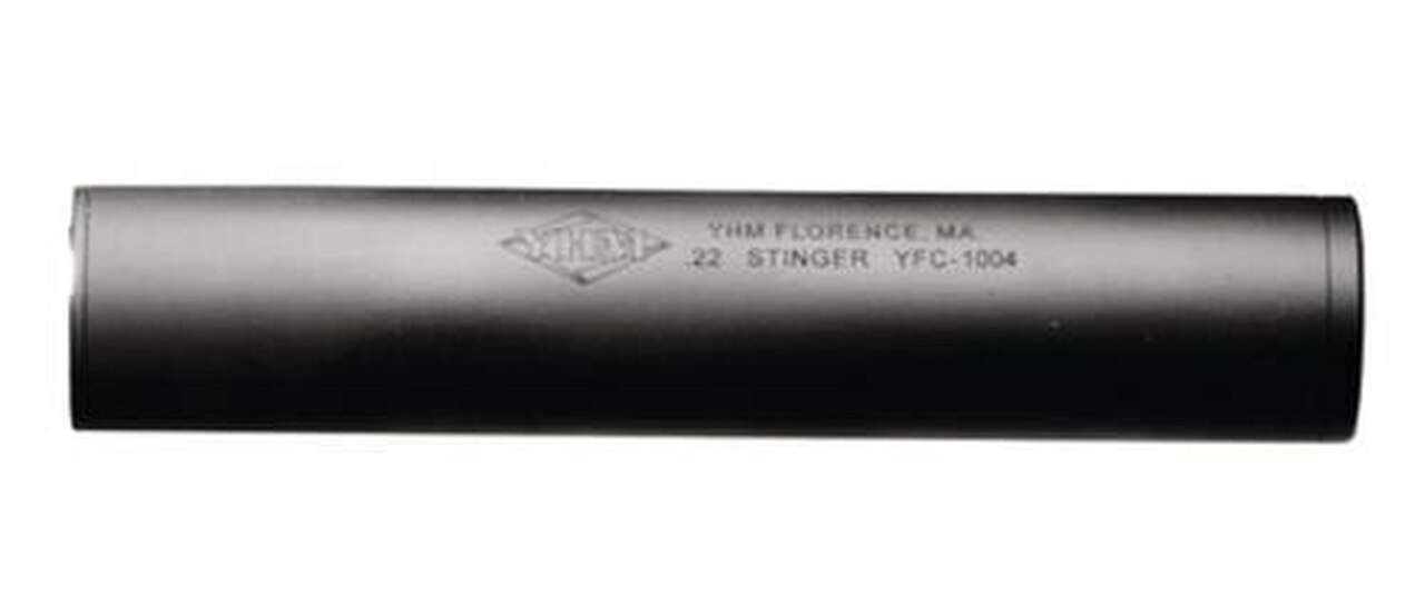 YHM Yankee Hill Machine .22 Stinger Sound Suppressor 5.5 Inches Long 1/2-28 TPI Matte Black – All NFA Rules Apply