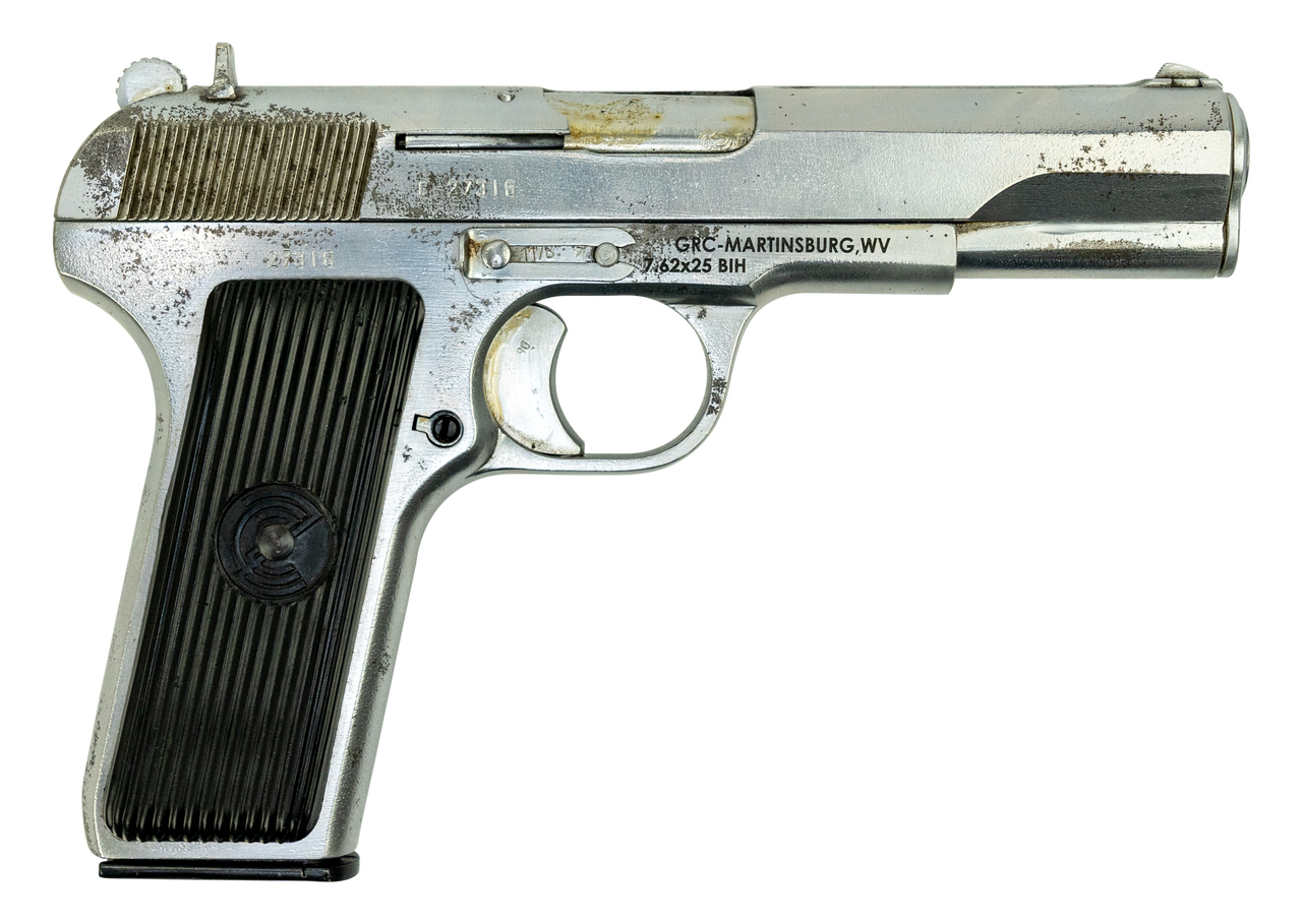 Zastava M57 Tokarev Pistol Used-Refurbished 7.62x25mm 4.5″ Barrel, Blued, 9rd Mag