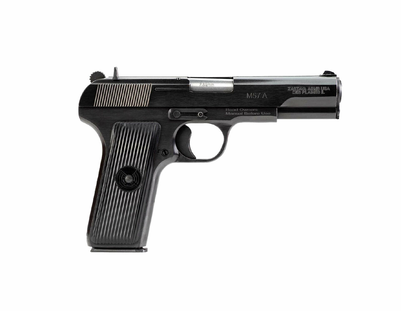 Zastava M57A 7.62 Tokarev, 4.5″ Barrel, Blued Finish, 9rd Mag