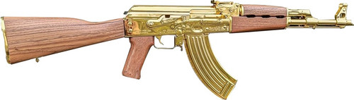 Zastava ZPAPM70 7.62×39, 16.25″ Barrel, 24K Gold Plated Barrel/Rec/Mag, 30rd