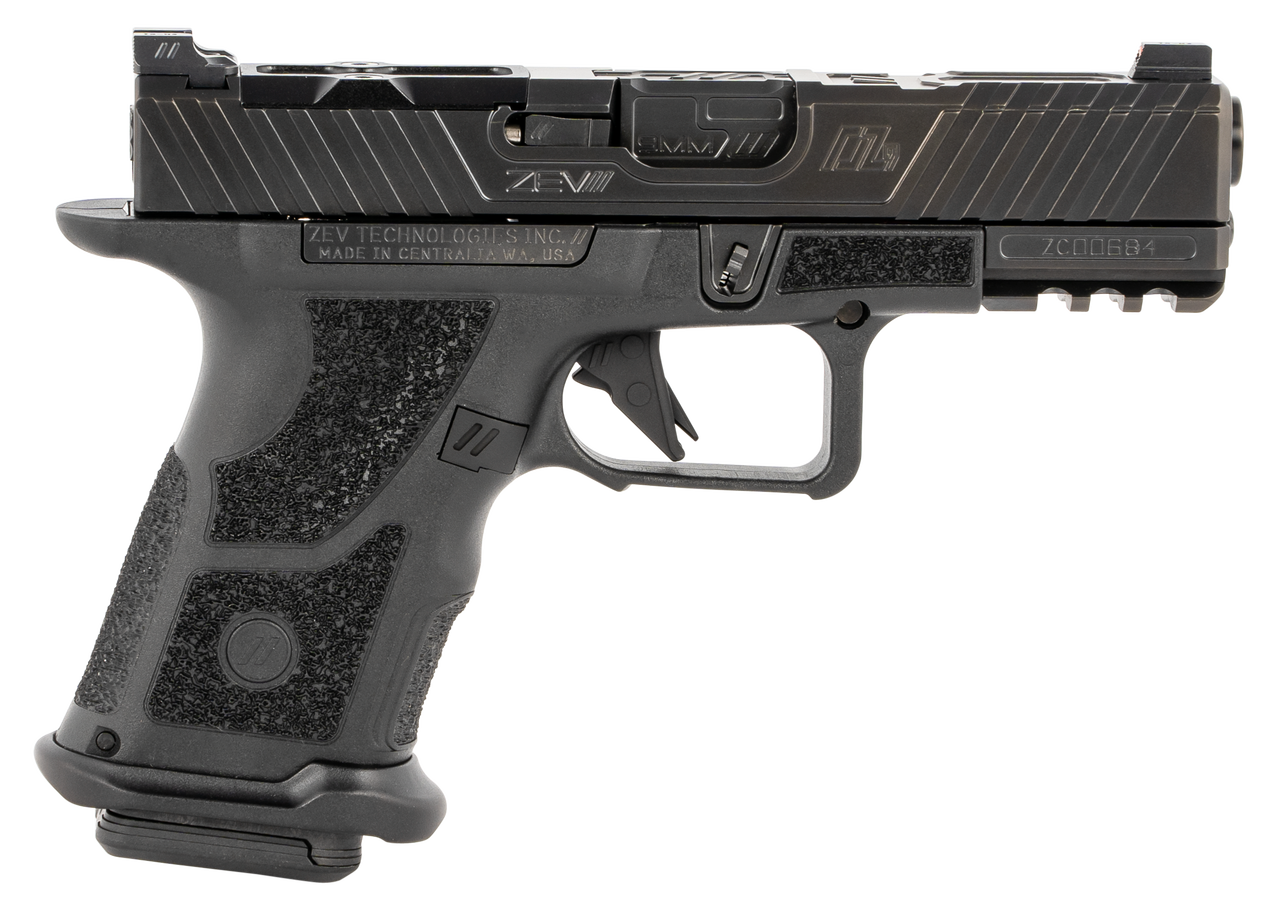 ZEV O.Z-9 Compact 9mm, Black Polymer Grip, Night Sights, 19rd