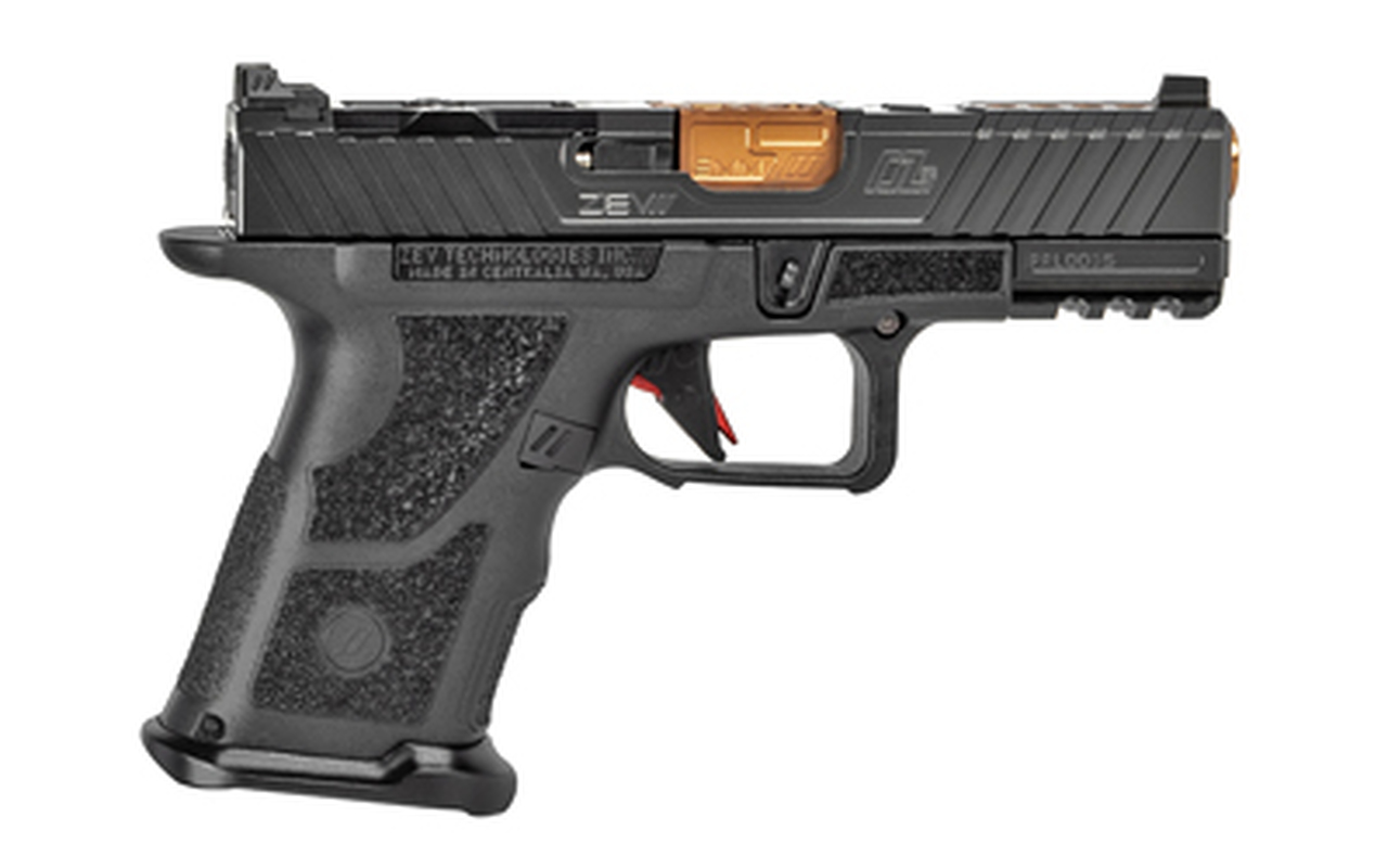 ZEV Tech OZ-9C Hyper-Comp 9mm, 4″ MGP Barrel, Black, 17rd