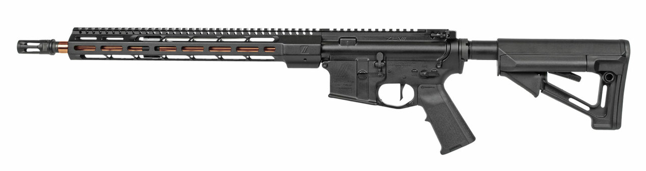 ZEV Technologies Core Elite AR-15 5.56mm/223, 16″ Fluted Match Barrel W/Bronze PVD Coating, Black, Magpul MOE Furniture, 1x 30rd PMAG