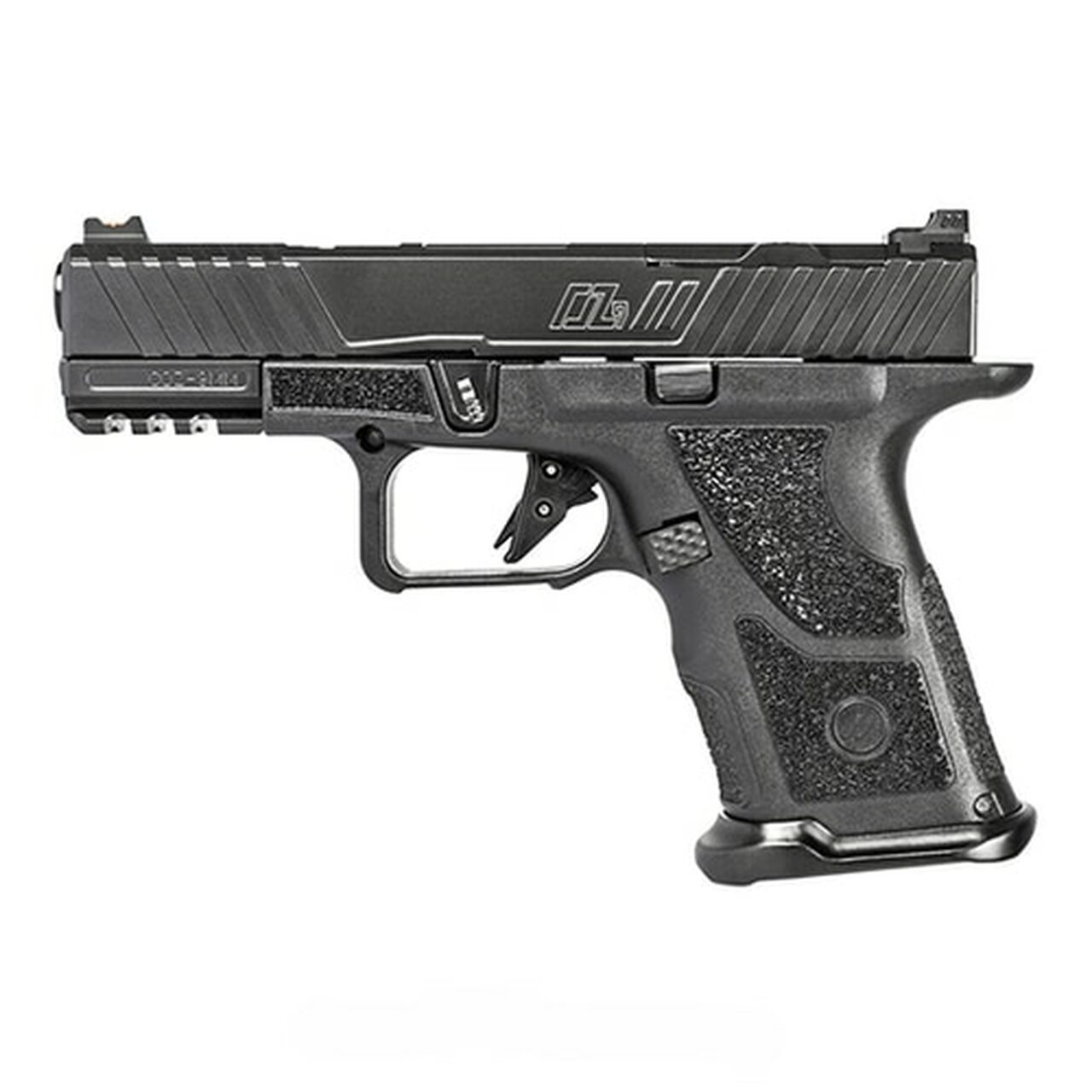 ZEV Technologies O.Z-9 Compact 9mm, 4″ Match Grade Barrel, Steel Frame, Polymer Grip, Custom Black Slide And Barrel, 15Rd, ZEV PRO Flat Face Trigger, ZEV Magwell