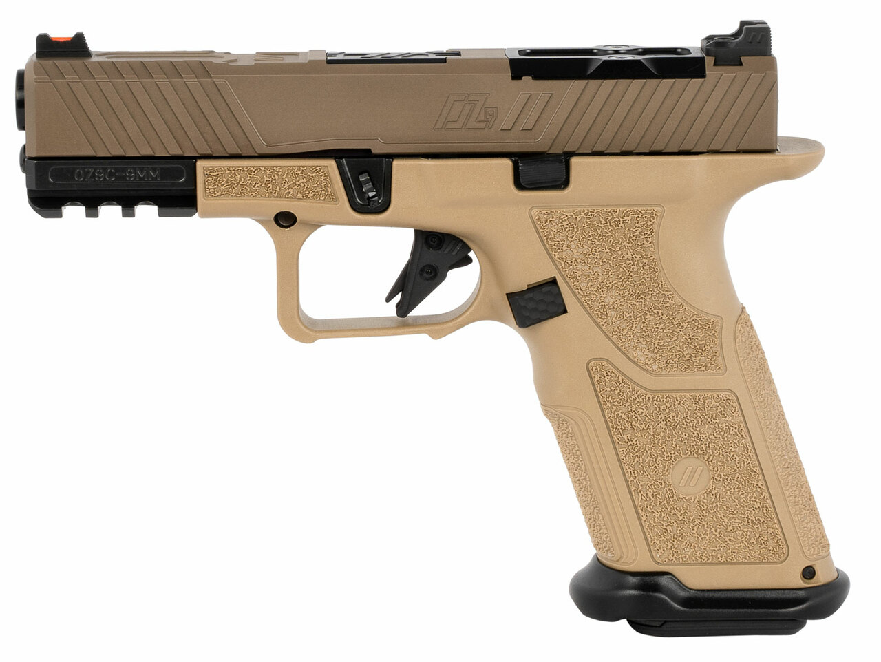 ZEV Technologies O.Z-9 Compact X 9mm, 4″ Black Barrel, Steel Frame, Polymer X Grip, Flat Dark Earth, 17rd