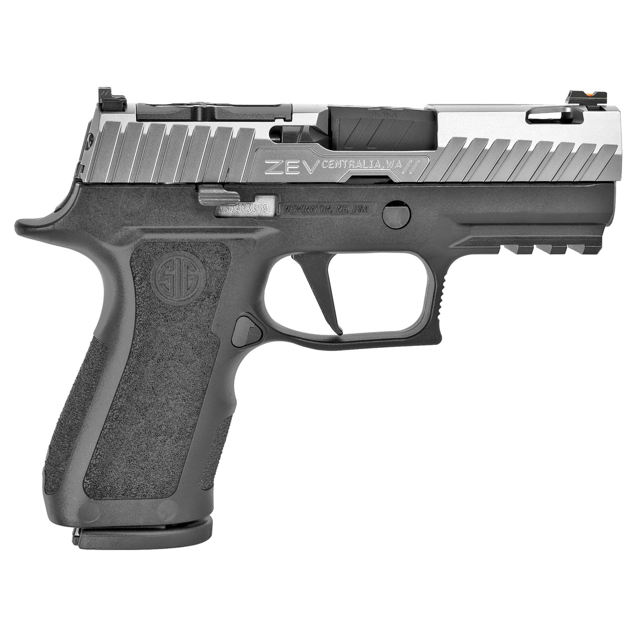 ZEV Technologies Z320 XCompact Octane Gun Mod, 9mm, 3.6″ Barrel, Optics Ready, Black/Titanium, 15rd