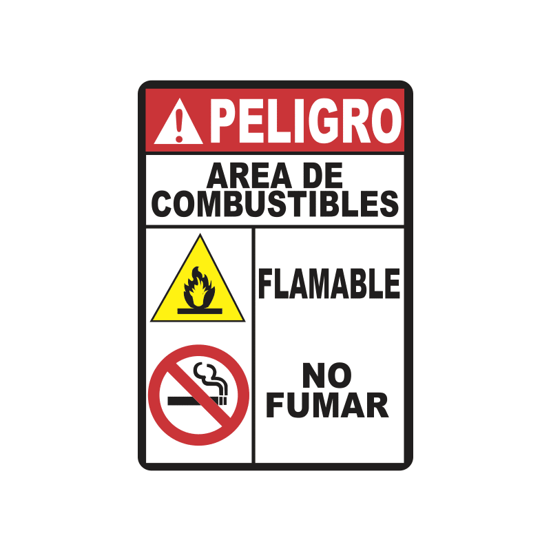 Señalamiento_Peligro área de combustibles
